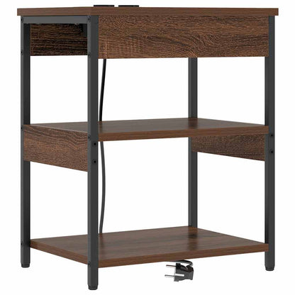vidaXL Nachttisch Braun Eichen-Optik 41 x 31 x 51 cm Holzwerkstoff