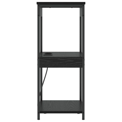 vidaXL Nachttisch Schwarz Eichen-Optik 41 x 31 x 76 cm Holzwerkstoff