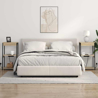 vidaXL Nachttisch mit Regal Sonoma-Eiche 41 x 31 x 76 cm Holzwerkstoff