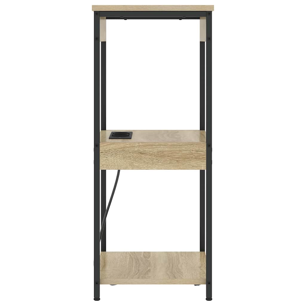 vidaXL Nachttisch mit Regal Sonoma-Eiche 41 x 31 x 76 cm Holzwerkstoff