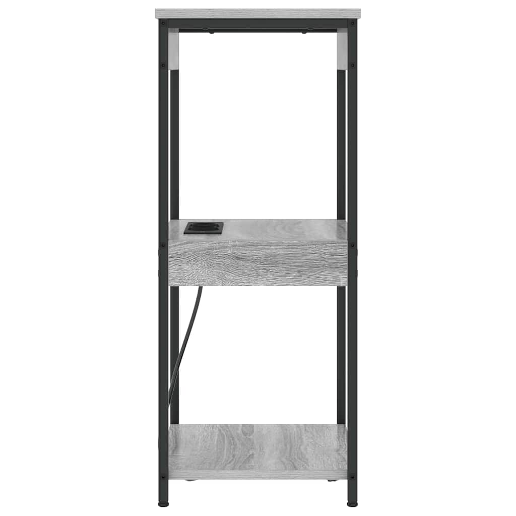 vidaXL Nachttisch Graues Sonoma 41 x 31 x 76 cm Holzwerkstoff