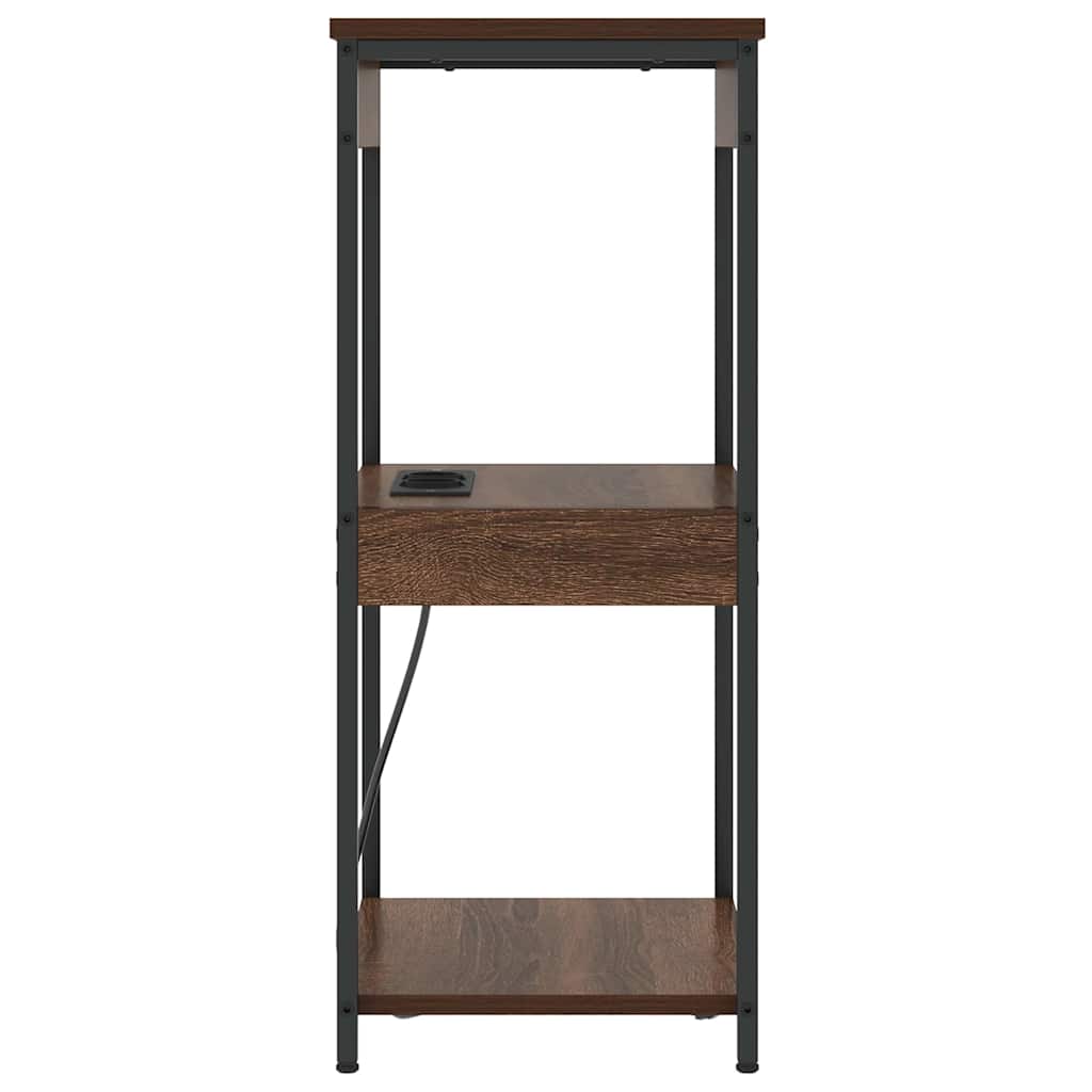 Nachttisch Braun Eichen-Optik 41 x 31 x 76 cm Holzwerkstoff