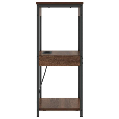 Nachttisch Braun Eichen-Optik 41 x 31 x 76 cm Holzwerkstoff