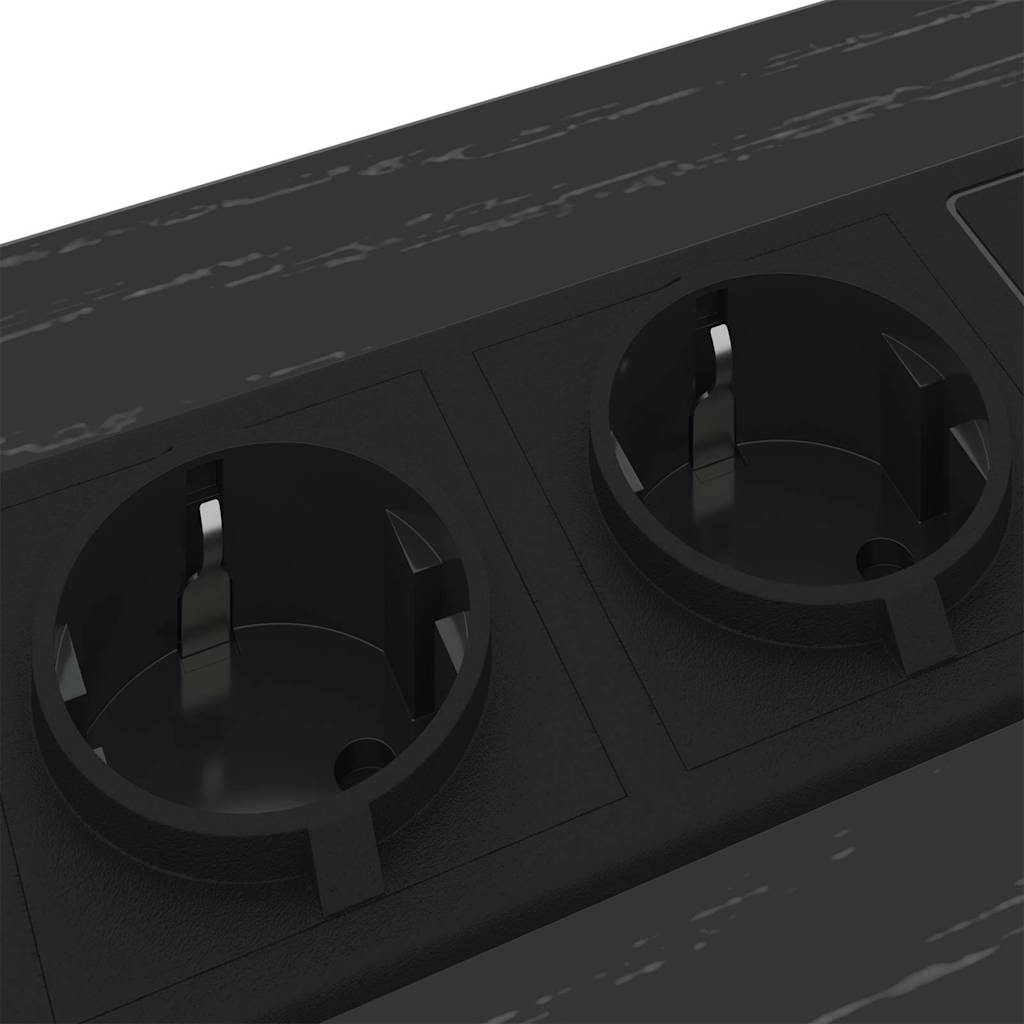 Nachttisch 2 pcs Schwarz Eichen-Optik 41,5 x 40,5 x 55 cm