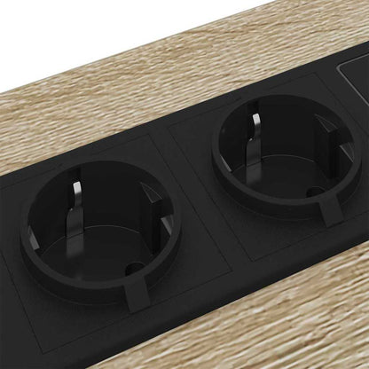 vidaXL Nachttisch 2 pcs Sonoma-Eiche 41,5 x 40,5 x 55 cm Holzwerkstoff