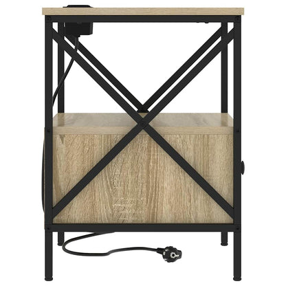 vidaXL Nachttisch 2 pcs Sonoma-Eiche 41,5 x 40,5 x 55 cm Holzwerkstoff