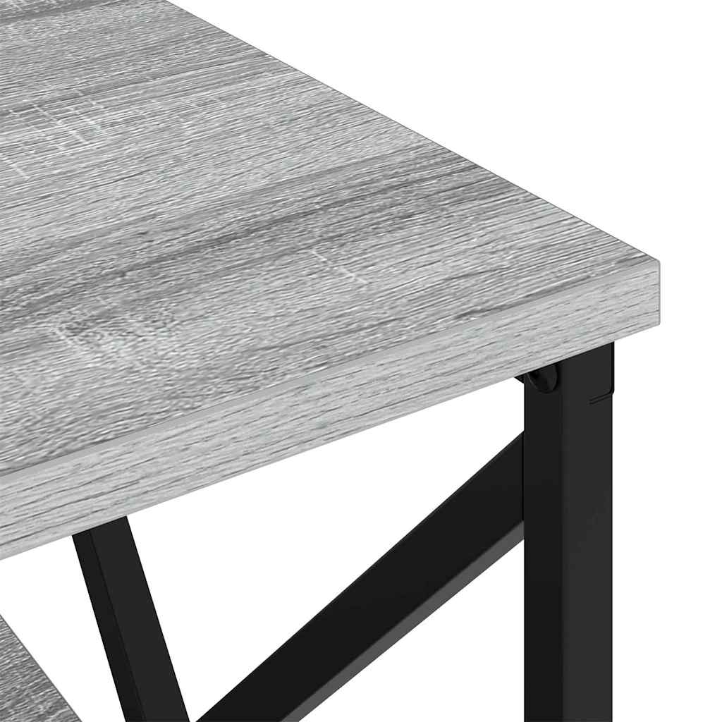 vidaXL Nachttisch 2 pcs Graues Sonoma 41,5 x 40,5 x 55 cm