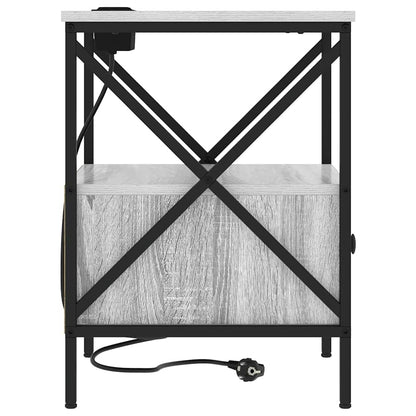 vidaXL Nachttisch 2 pcs Graues Sonoma 41,5 x 40,5 x 55 cm