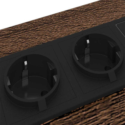 Nachttisch 2 pcs Braun Eichen-Optik 41,5 x 40,5 x 55 cm