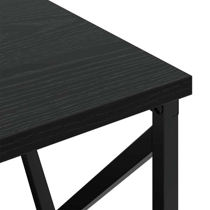Nachttisch 2 pcs Schwarz Eichen-Optik 40 x 31 x 60 cm