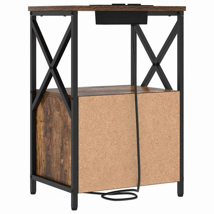 vidaXL Nachttisch Geräucherte Eiche 40 x 31 x 60 cm Holzwerkstoff