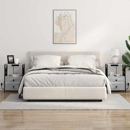 vidaXL Table de chevet Sonoma gris 40 x 31 x 60 cm Bois d'ingénierie