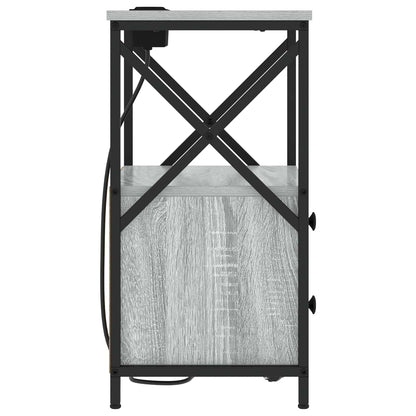 Nachttisch 2 pcs Graues Sonoma 40 x 31 x 60 cm Holzwerkstoff
