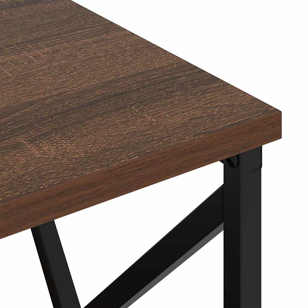 vidaXL Table de chevet aspect chêne marron 40 x 31 x 60 cm Bois d'ingénierie
