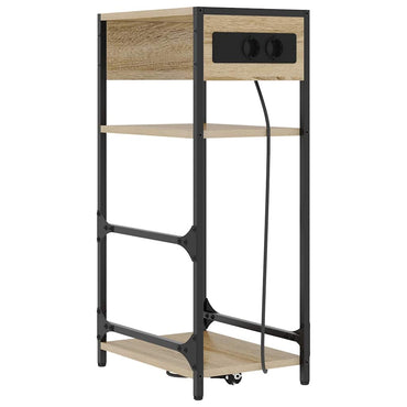 vidaXL Nachttisch Sonoma-Eiche 40 x 27 x 76 cm Holzwerkstoff