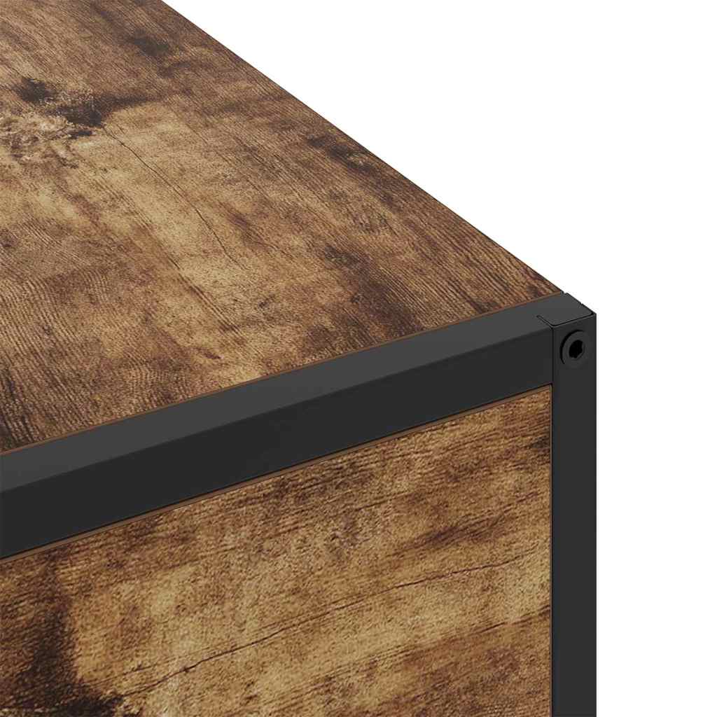 vidaXL Nachttisch Geräucherte Eiche 40 x 27 x 76 cm Holzwerkstoff