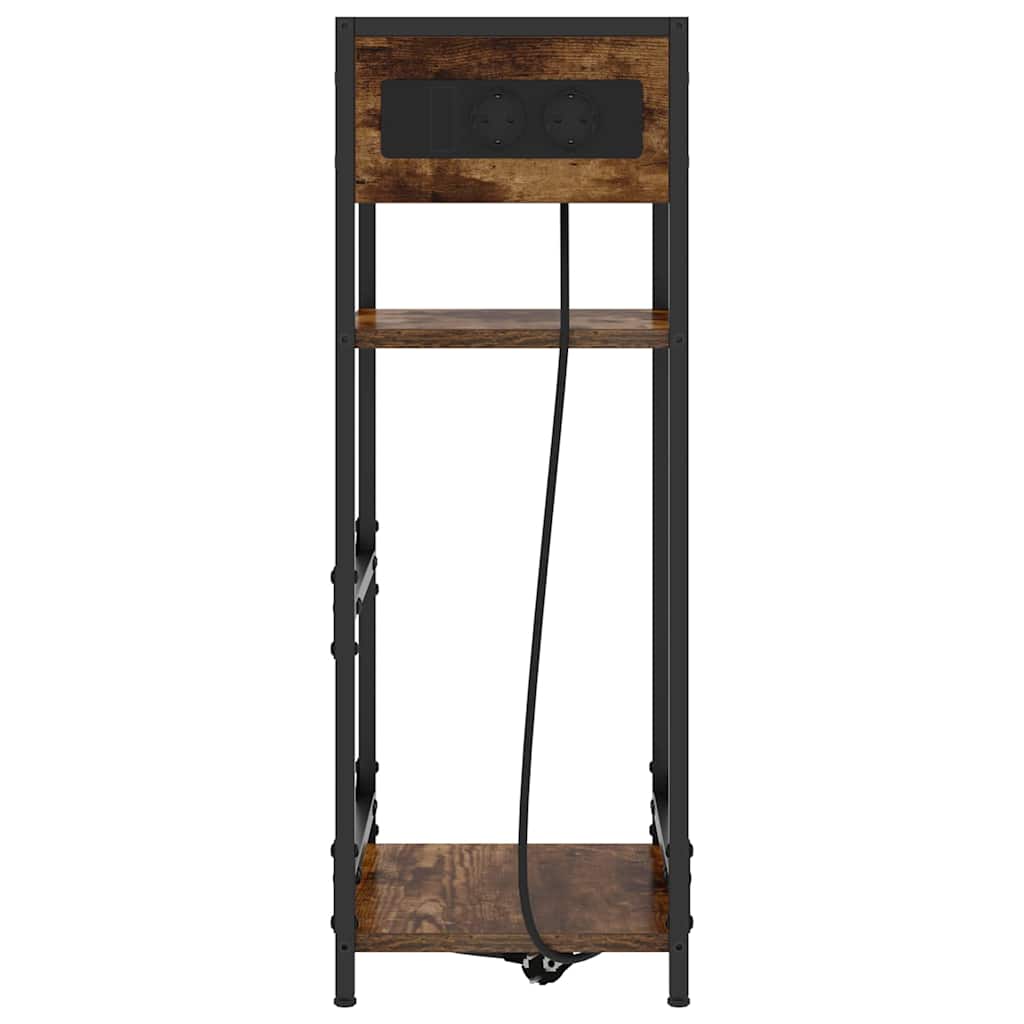 vidaXL Nachttisch Geräucherte Eiche 40 x 27 x 76 cm Holzwerkstoff