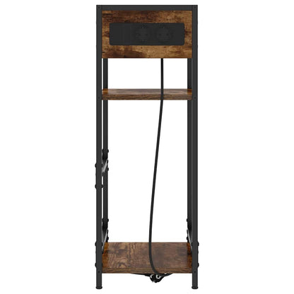 vidaXL Nachttisch Geräucherte Eiche 40 x 27 x 76 cm Holzwerkstoff