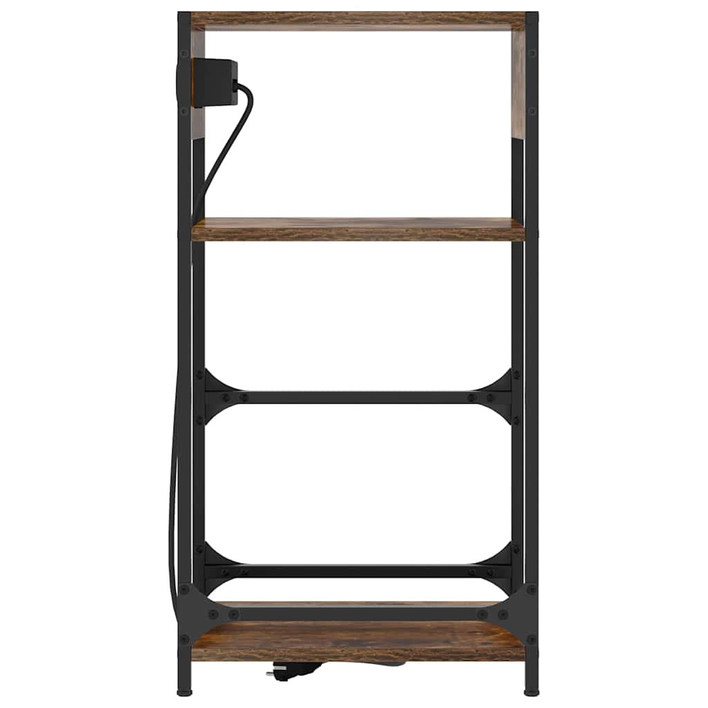 vidaXL Nachttisch Geräucherte Eiche 40 x 27 x 76 cm Holzwerkstoff