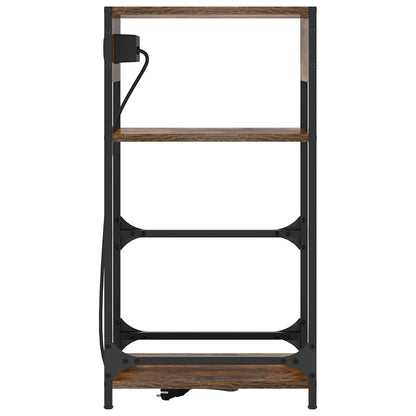 vidaXL Nachttisch Geräucherte Eiche 40 x 27 x 76 cm Holzwerkstoff