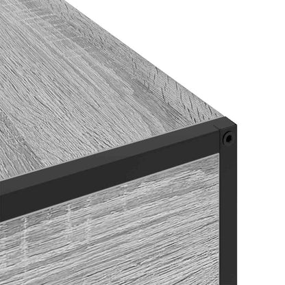 vidaXL Nachttisch Graues Sonoma 40 x 27 x 76 cm Holzwerkstoff