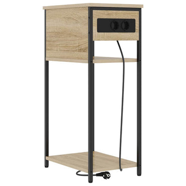 vidaXL Nachttisch Sonoma-Eiche 41 x 28 x 76 cm Holzwerkstoff