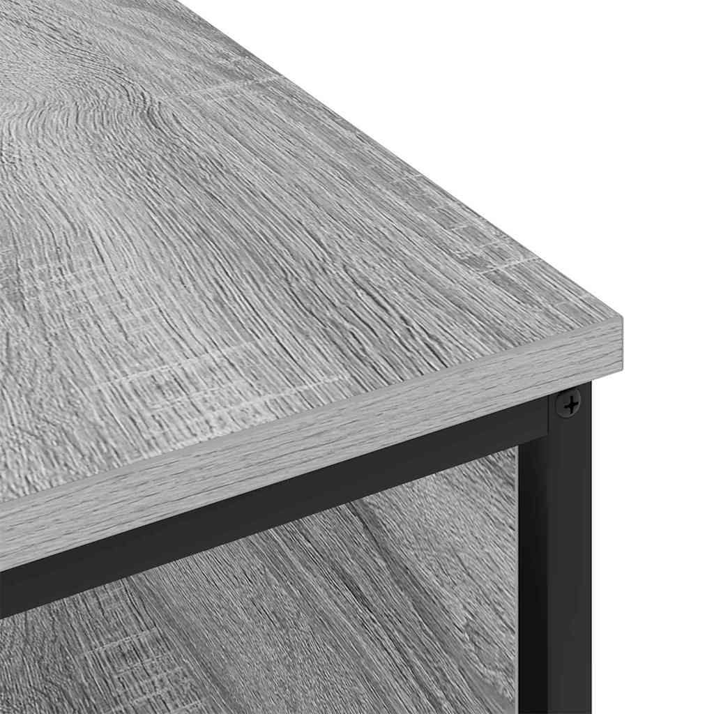 vidaXL Nachttisch Graues Sonoma 41 x 28 x 76 cm Holzwerkstoff