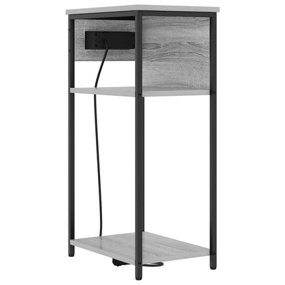 vidaXL Nachttisch Graues Sonoma 41 x 28 x 76 cm Holzwerkstoff