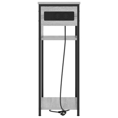 vidaXL Nachttisch Graues Sonoma 41 x 28 x 76 cm Holzwerkstoff