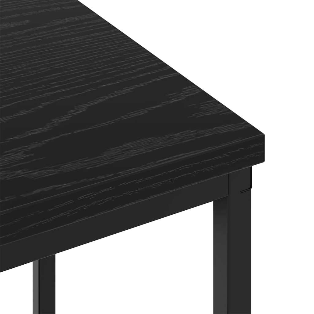 vidaXL Nachttisch 2 pcs Schwarz Eichen-Optik 38 x 30 x 48 cm