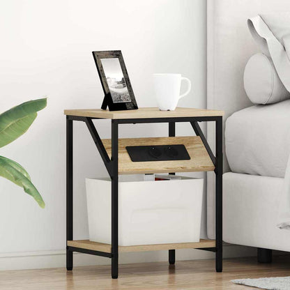 vidaXL Nachttisch Sonoma-Eiche 38 x 30 x 48 cm Holzwerkstoff