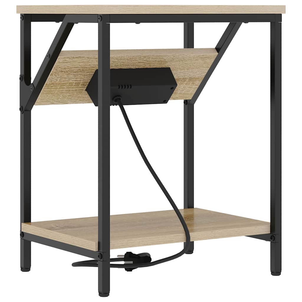 vidaXL Nachttisch Sonoma-Eiche 38 x 30 x 48 cm Holzwerkstoff