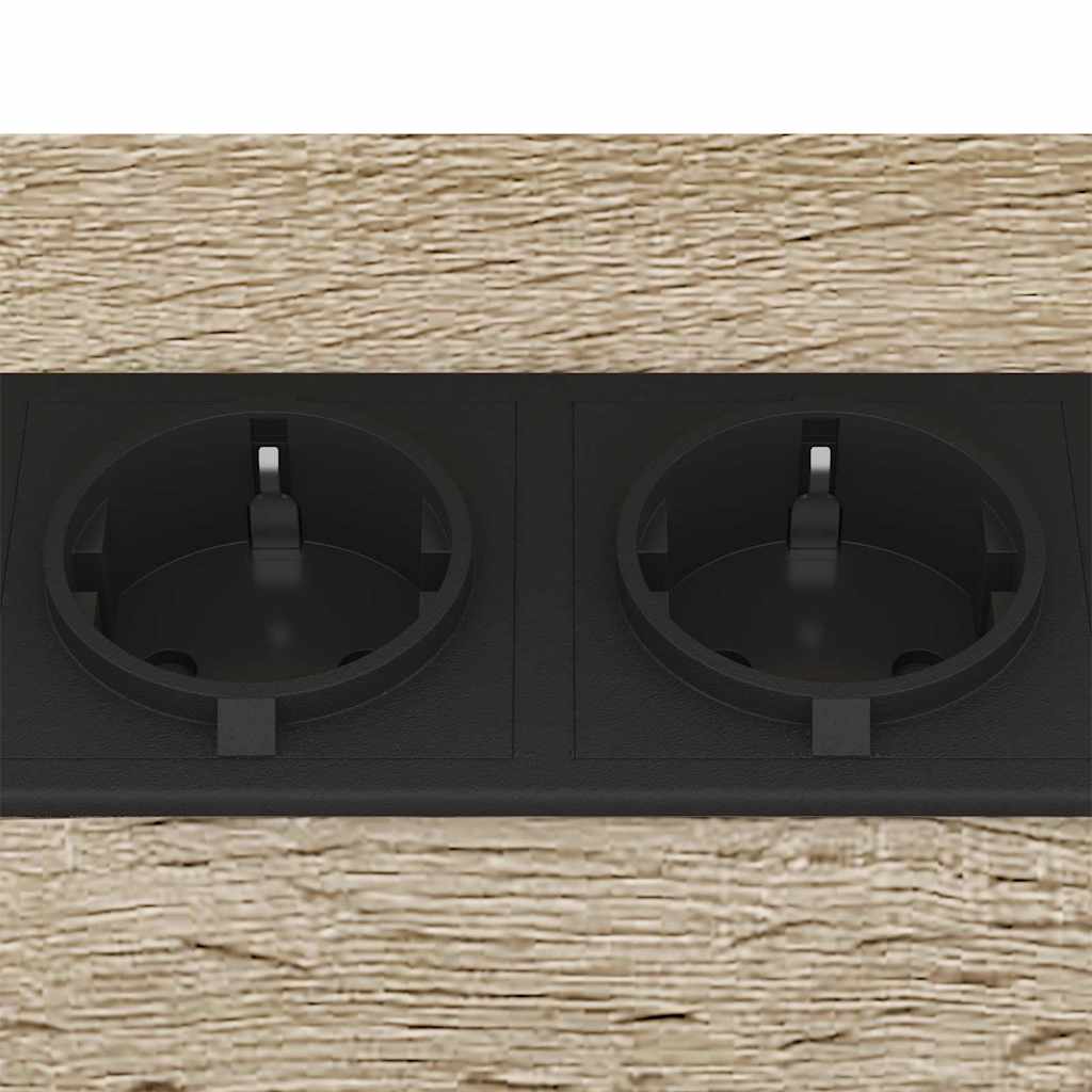 vidaXL Nachttisch 2 pcs Sonoma-Eiche 38 x 30 x 48 cm Holzwerkstoff