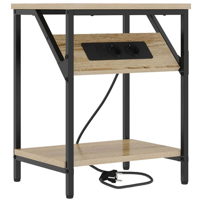 vidaXL Nachttisch 2 pcs Sonoma-Eiche 38 x 30 x 48 cm Holzwerkstoff