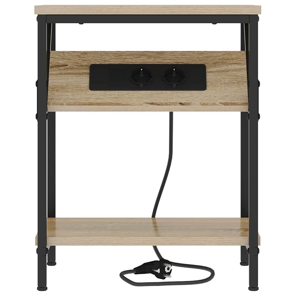 vidaXL Nachttisch 2 pcs Sonoma-Eiche 38 x 30 x 48 cm Holzwerkstoff
