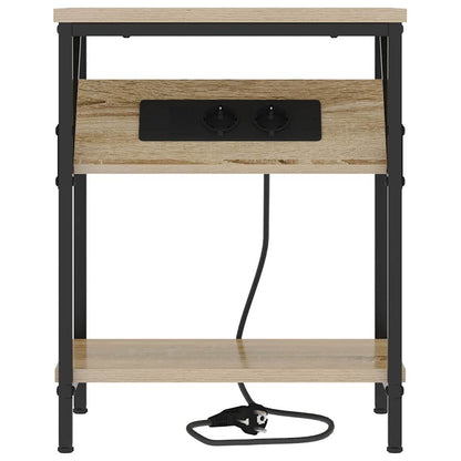 vidaXL Nachttisch 2 pcs Sonoma-Eiche 38 x 30 x 48 cm Holzwerkstoff