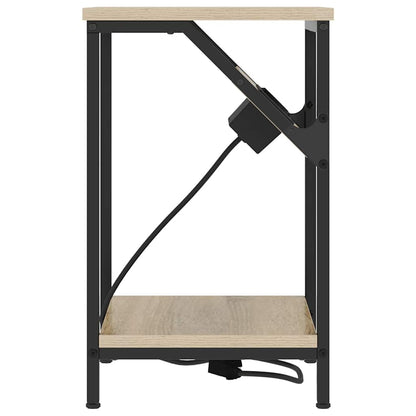 vidaXL Nachttisch 2 pcs Sonoma-Eiche 38 x 30 x 48 cm Holzwerkstoff