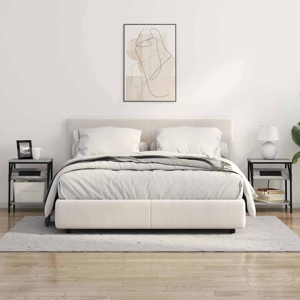 vidaXL Nachttisch Graues Sonoma 38 x 30 x 48 cm Holzwerkstoff