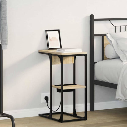 vidaXL Table de chevet chêne sonoma 41,5x26x60,5 cm bois d'ingénierie
