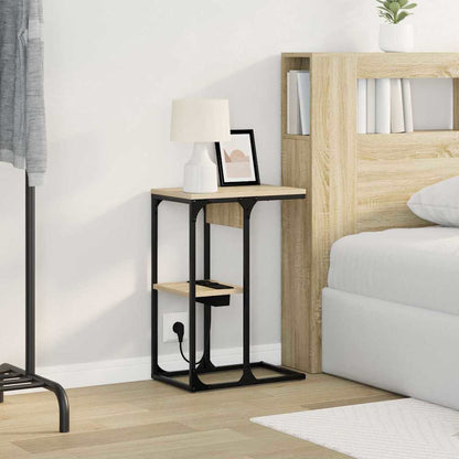 vidaXL Table de chevet chêne sonoma 41,5x26x60,5 cm bois d'ingénierie