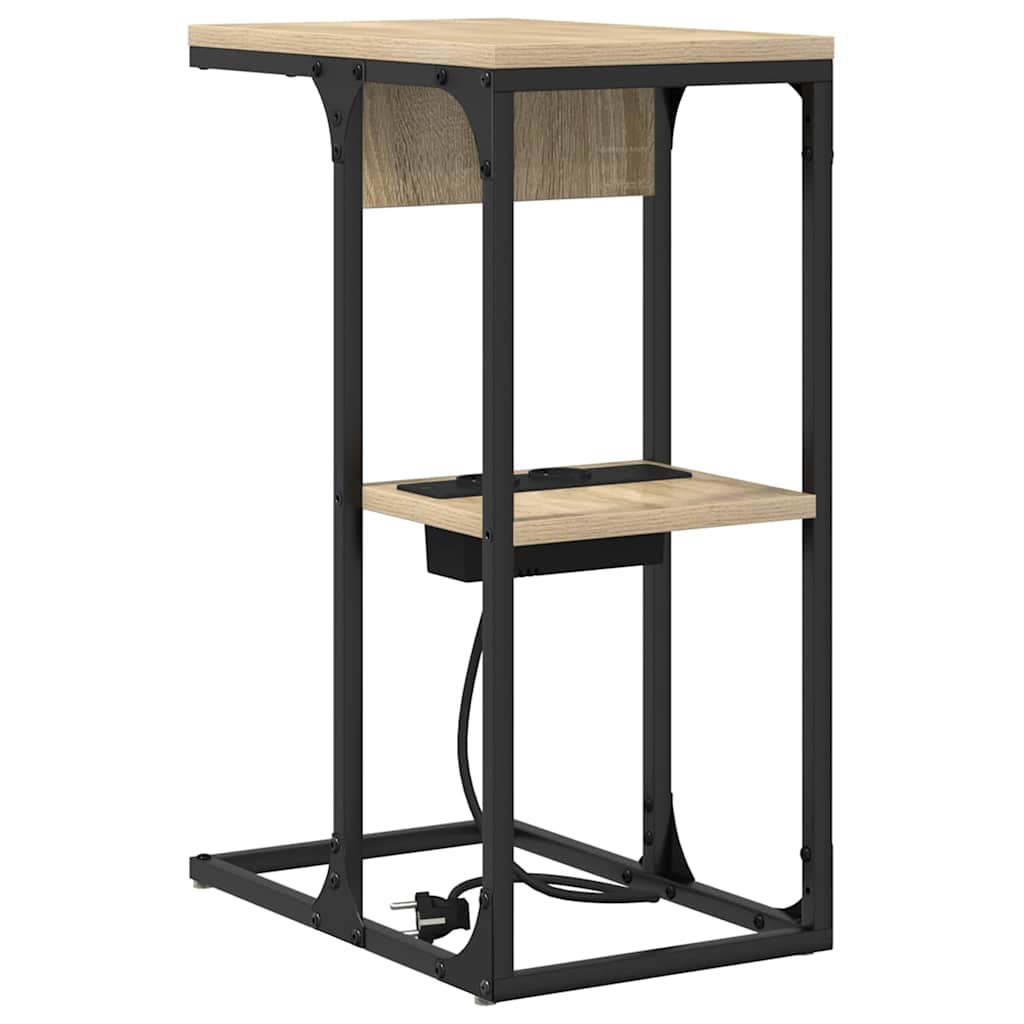 vidaXL Table de chevet chêne sonoma 41,5x26x60,5 cm bois d'ingénierie