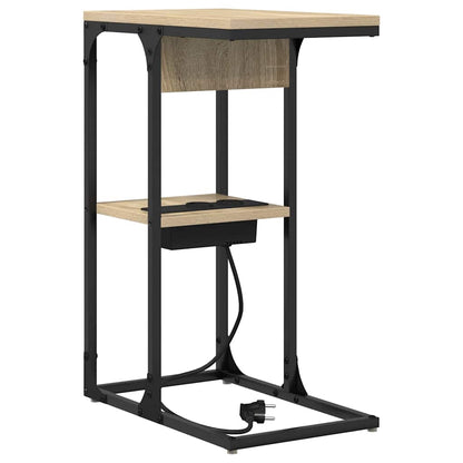 vidaXL Table de chevet chêne sonoma 41,5x26x60,5 cm bois d'ingénierie