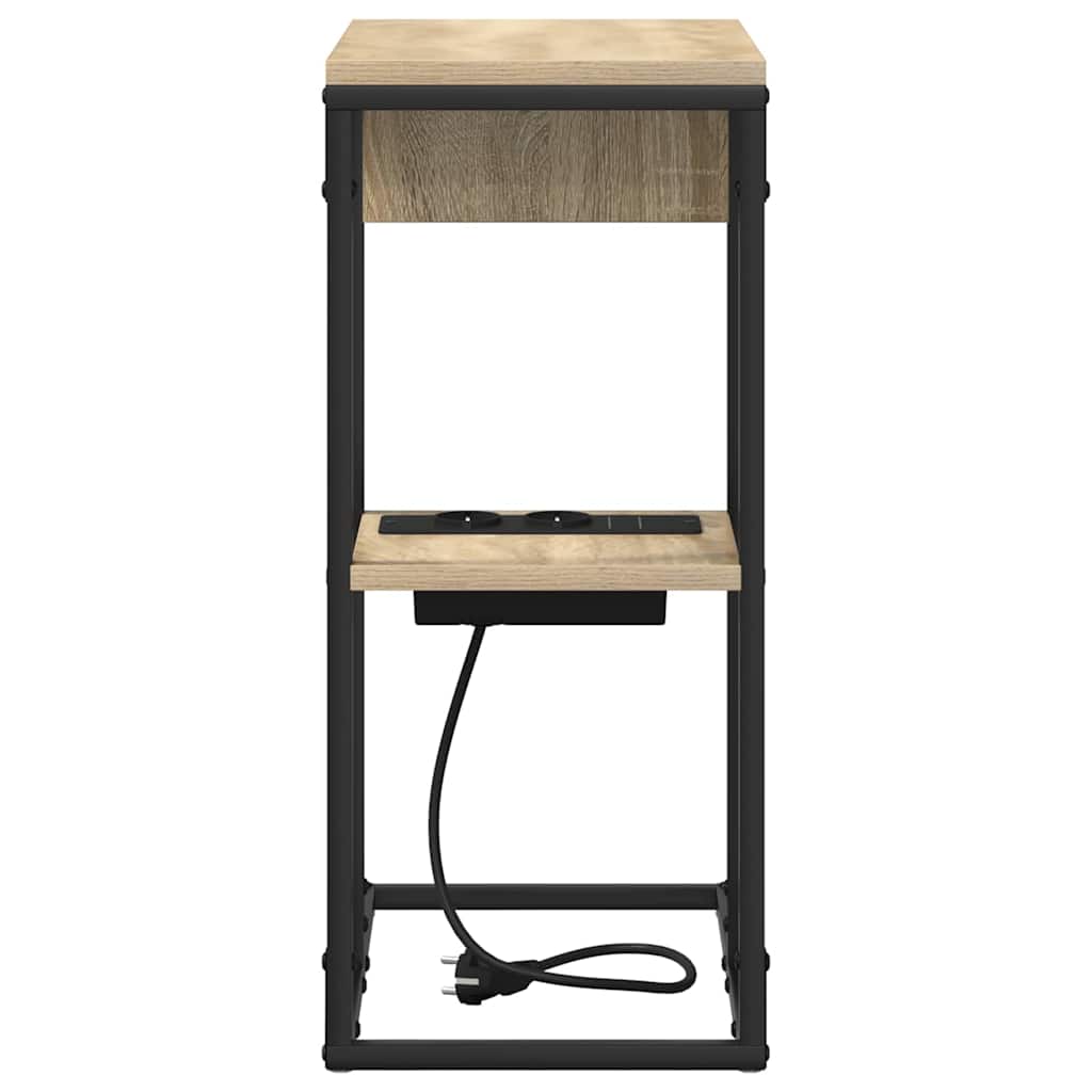 vidaXL Table de chevet chêne sonoma 41,5x26x60,5 cm bois d'ingénierie