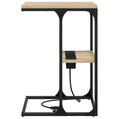 vidaXL Table de chevet chêne sonoma 41,5x26x60,5 cm bois d'ingénierie