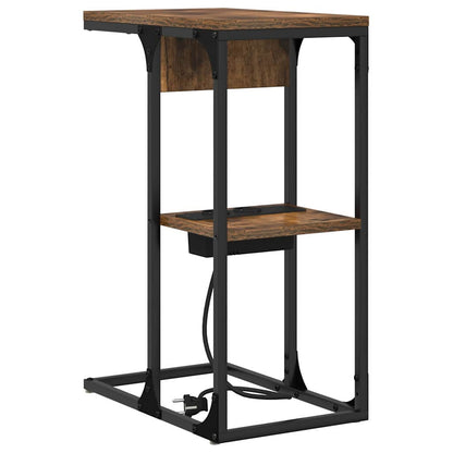 vidaXL Nachttisch Geräucherte Eiche 41,5 x 26 x 60,5 cm Holzwerkstoff
