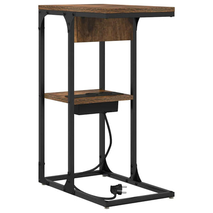 vidaXL Nachttisch Geräucherte Eiche 41,5 x 26 x 60,5 cm Holzwerkstoff
