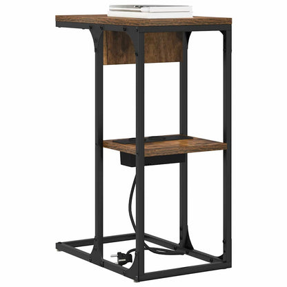 vidaXL Nachttisch Geräucherte Eiche 41,5 x 26 x 60,5 cm Holzwerkstoff