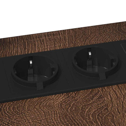 vidaXL Table de chevet aspect chêne marron 41,5 x 26 x 60,5 cm bois d'ingénierie