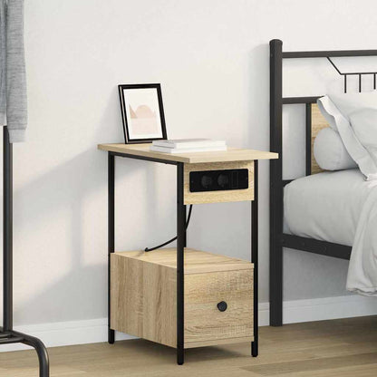 vidaXL Nachttisch Sonoma-Eiche 60 x 30 x 61 cm Holzwerkstoff