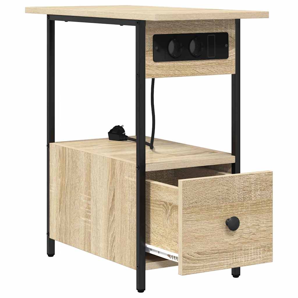 vidaXL Nachttisch Sonoma-Eiche 60 x 30 x 61 cm Holzwerkstoff